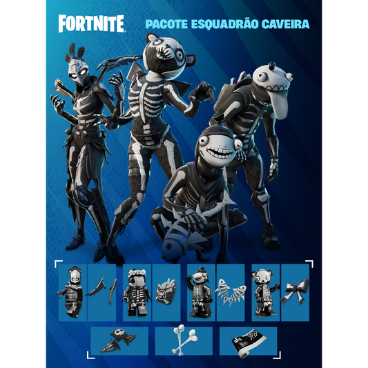 Fortnite - Pacote Esquadrão Caveira