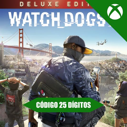 Watch Dogs 2 Deluxe Xbox REGIÃO - Código 25 Dígitos
