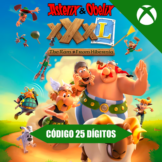 Asterix & Obelix XXXL Xbox REGIÃO - Código 25 Dígitos