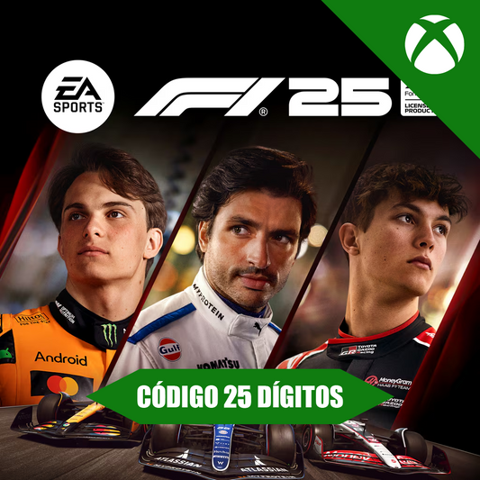 F1 25 Xbox - Código 25 Dígitos