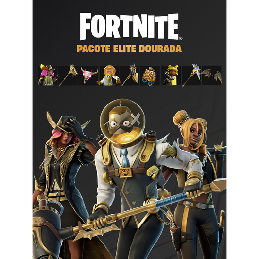 Fortnite - Pacote Elite Dourada - Xbox ARG