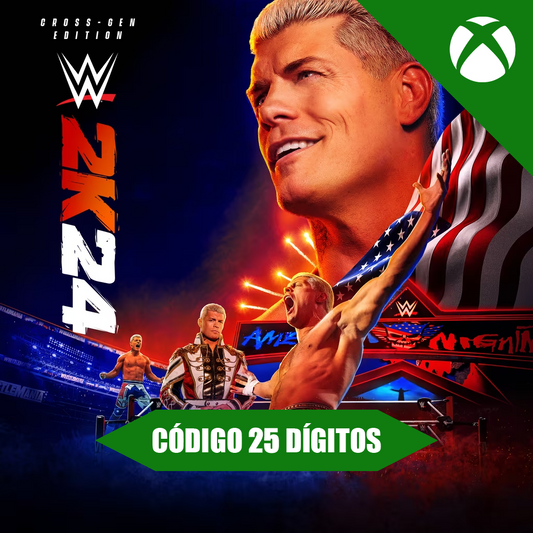 WWE 2K24 Cross-gen Xbox REGIÃO - Código 25 Dígitos