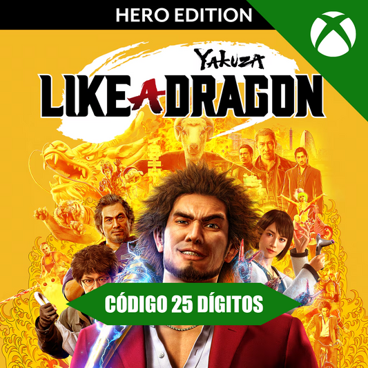 Yakuza Like a Dragon Hero Xbox REGIÃO - Código 25 Dígitos