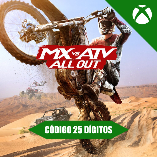 Mx vs Atv All Out Xbox REGIÃO - Código 25 Dígitos