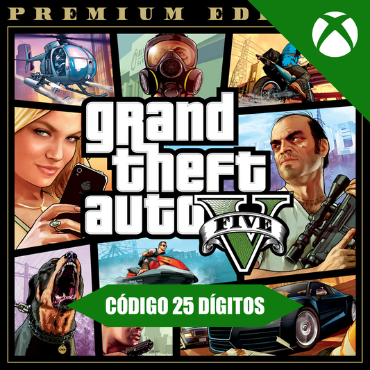 Grand Theft Auto V Premium Edition Xbox One REGIÃO - Código 25 Dígitos