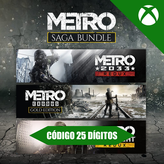 Metro Saga Bundle Xbox REGIÃO - Código 25 Dígitos
