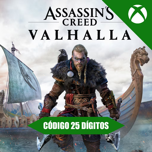 Assassin's Creed Valhalla Standard Edition Xbox - Código 25 Dígitos
