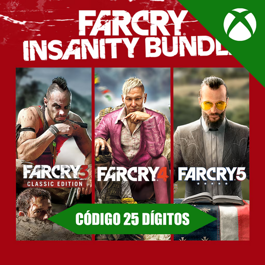 Far Cry Insanity Bundle Xbox REGIÃO - Código 25 Dígitos