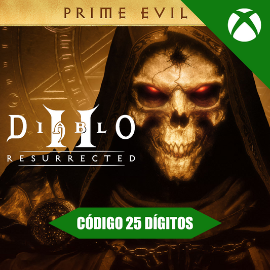 Diablo II Resurrected Prime Evil Collection Xbox REGIÃO - Código 25 Dígitos