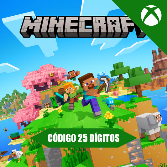 Minecraft Xbox REGIÃO - Código 25 Dígitos