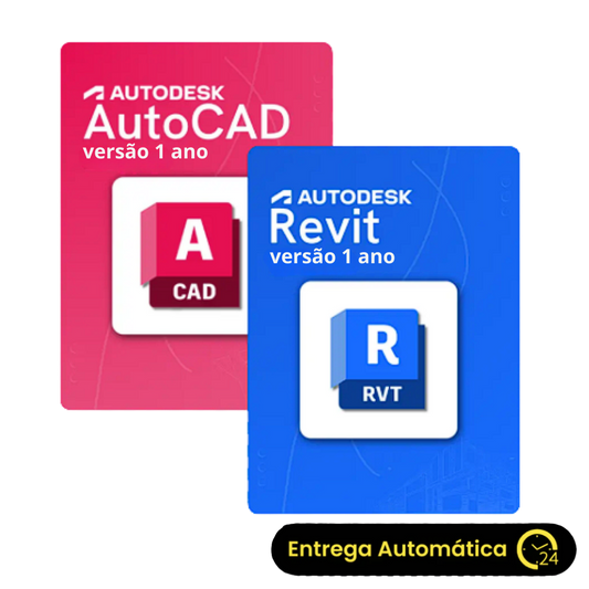 Autodesk AutoCAD + Revit — Licença Anual Completa (12 Meses) | Ativação Digital no seu E-mail