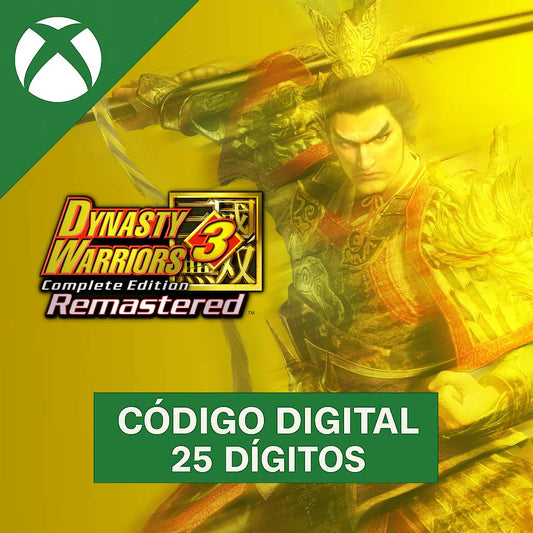 DYNASTY WARRIORS 3: Complete Edition Remastered Xbox - Código 25 Dígitos
