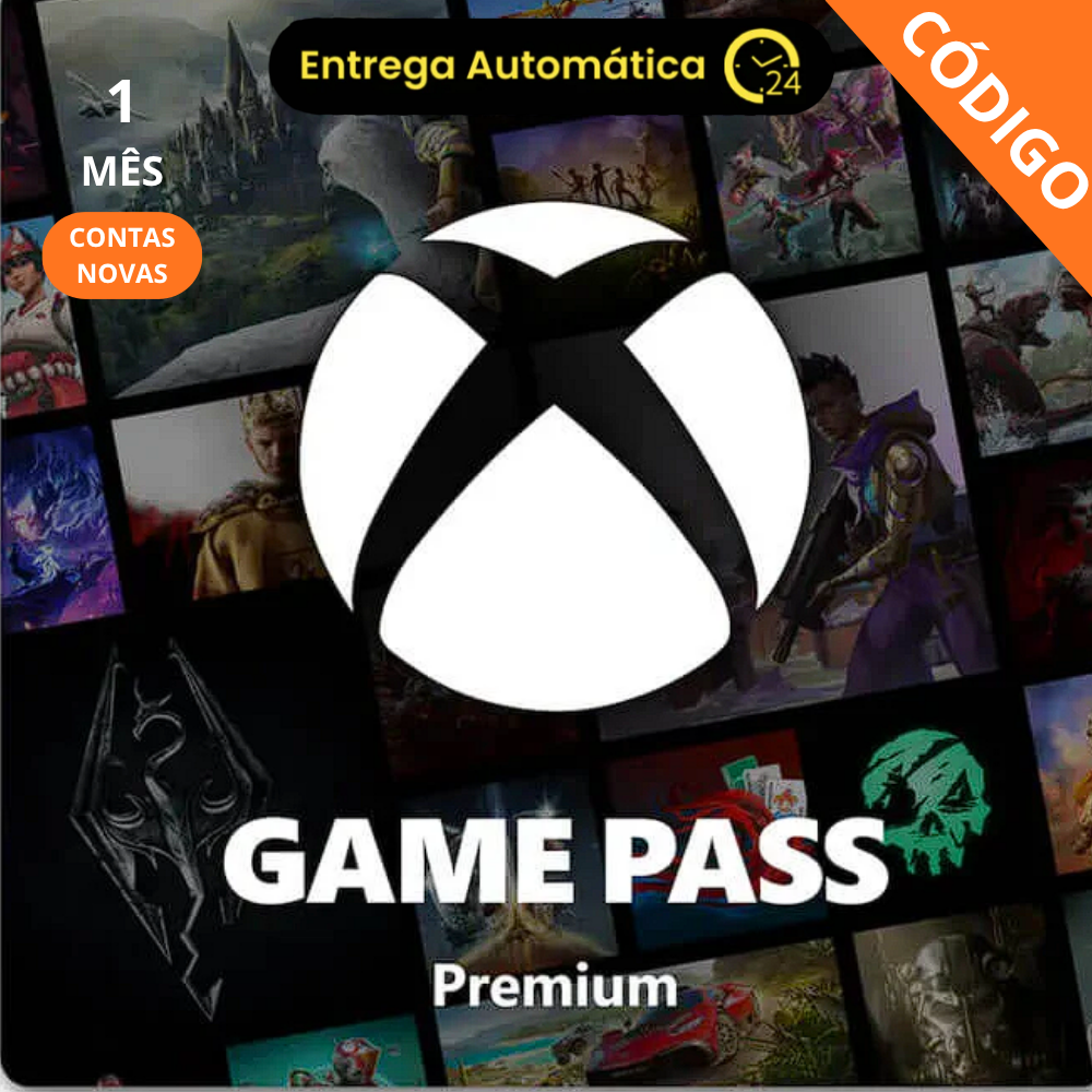 Xbox Game Pass Premium - 1 Mês - Código 25 Dígitos - Apenas Novos Usuários - REGIÃO
