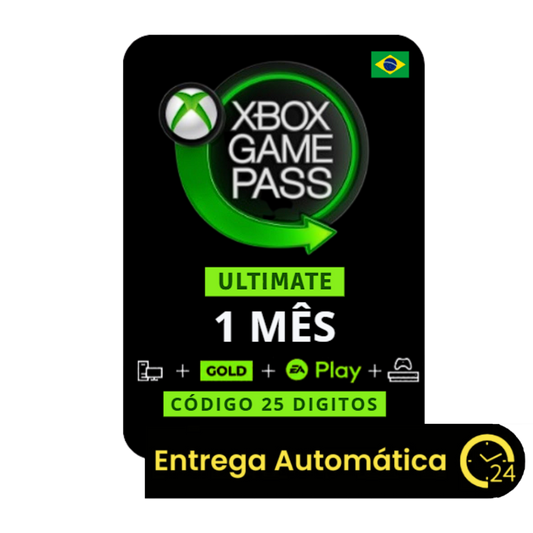 Xbox Game Pass Ultimate - 1 Mês - Código 25 Dígitos - Brasil